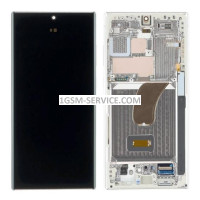 OLED Дисплей с черна рамка за Samsung Galaxy S23 Ultra 5G / S918, SM-S918B  